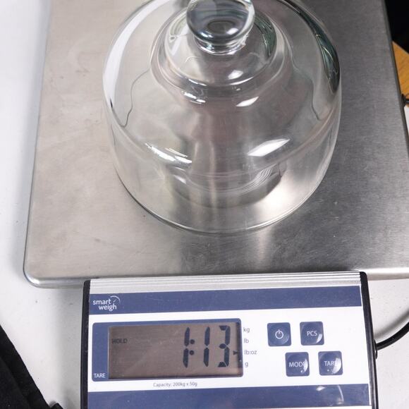 Clear Glass Cake Lid Cupcake Cover 6.5" Display Dome Round Serving Glassware - Picture 10 of 10